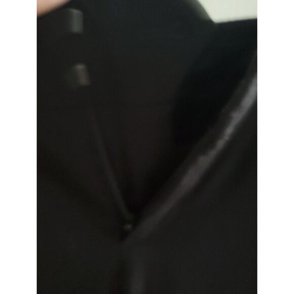 Banana Republic Martin-Fit Wool Pants Blend Trouser Cuffed Black Size 4 - Picture 2 of 7